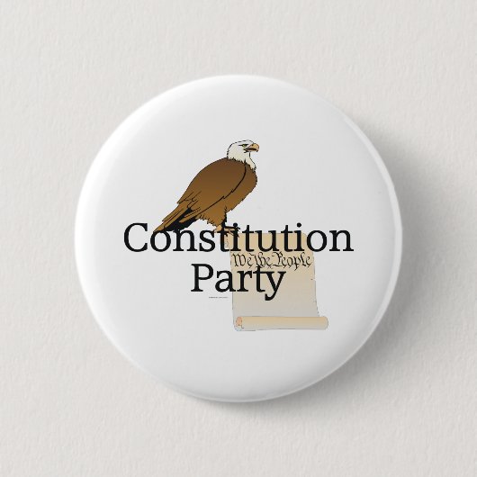 Constitutionele Partij t-shirt Ronde Button 5,7 Cm (Voorkant)