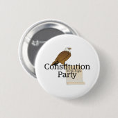 Constitutionele Partij t-shirt Ronde Button 5,7 Cm (Voorkant /achterkant)