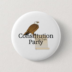 Constitutionele Partij t-shirt Ronde Button 5,7 Cm