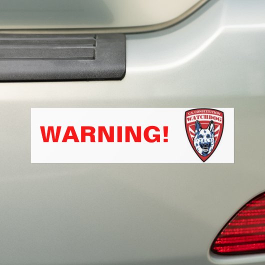 Constitutionele Watchdog Bumpersticker (Op auto)