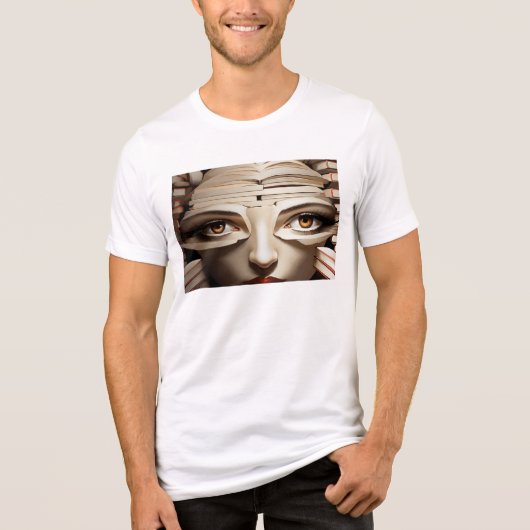 Construção pela Literatura Tri-Blend Shirt (Voorkant)