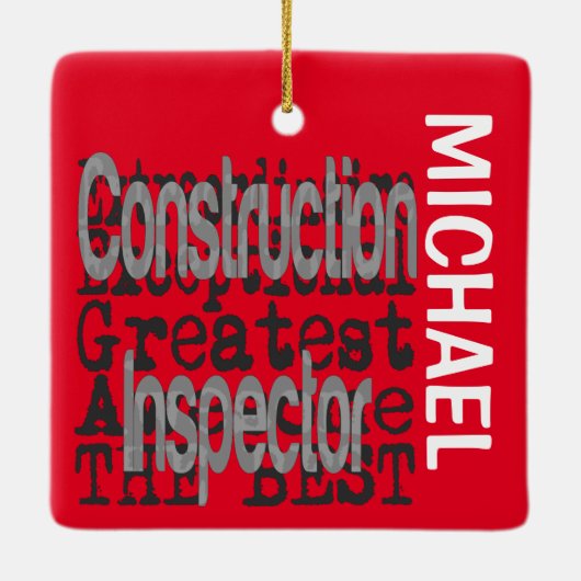 Constructeur Extraordinaire CUSTOM Keramisch Ornament (Achterkant)