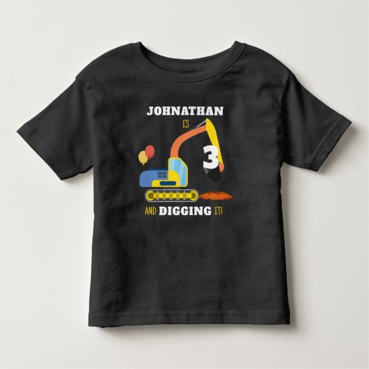 Constructie 3e verjaardag kinder shirts (Voorkant)