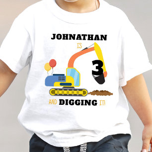 Constructie 3e verjaardag kinder shirts