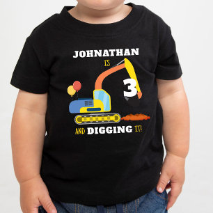 Constructie 3e verjaardag kinder shirts