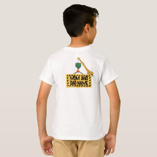 Constructie 3e verjaardag uitnodiging template E T-shirt