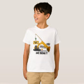 Constructie 3e verjaardag uitnodiging template | E T-shirt (Voorkant volledig)