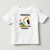 Constructie 6e verjaardag kinder shirts (Voorkant)