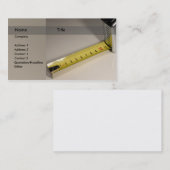 constructie / architect / ontwerper visitekaartje (Voorkant / Achterkant)