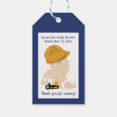 Constructie Baby shower Cadeaus Label Cadeaulabel (Voorkant)