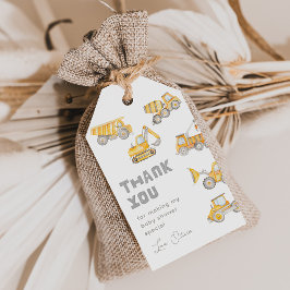 Constructie Baby shower Favor Tags Cadeaulabel