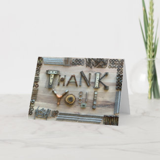 Constructie - bedankt - fotokaart