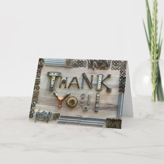 Constructie - bedankt - fotokaart (Voorkant)