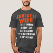 Constructie Beton Vrouw Voor Constructeur T-shirt (Voorkant)