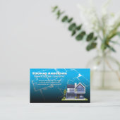 Constructie Blauwe Prints | Onroerende goederen en Visitekaartje (Staand voorkant)