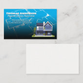 Constructie Blauwe Prints | Onroerende goederen en Visitekaartje (Voorkant / Achterkant)