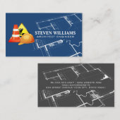 Constructie | Blueprint  Visitekaartje (Voorkant / Achterkant)