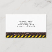 Constructie Bouw | Aannemer | Ingenieur Visitekaartje (Achterkant)