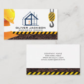 Constructie Bouw | Aannemer | Ingenieur Visitekaartje (Voorkant / Achterkant)