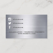 Constructie Bouw Logo | Metaal | Aannemer  Visitekaartje (Achterkant)