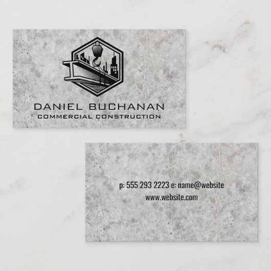 Constructie Bouw | Vastgoed Ontwikkeling Visitekaartje (Voorkant / Achterkant)