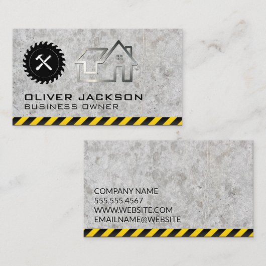 Constructie | Bouwer | Vastgoedrenovaties Visitekaartje (Voorkant / Achterkant)