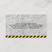 Constructie | Bull Dozer | Zware Machine Visitekaartje (Achterkant)