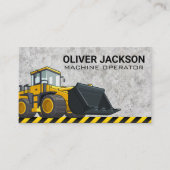 Constructie | Bull Dozer | Zware Machine Visitekaartje (Voorkant)