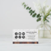 Constructie Carpenter Gereedschap Visitekaartje (Staand voorkant)