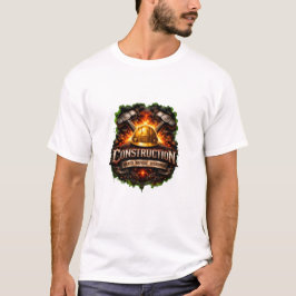 Constructie Dood Voor Schande Donkere Biker T-shirt