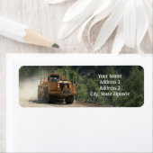 Constructie Earthmover retour adreslabel Etiket (Insitu)