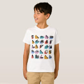 Constructie- en doe-het-zelf-icoontjes voor thuisv t-shirt (Voorkant volledig)