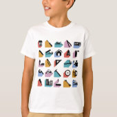 Constructie- en doe-het-zelf-icoontjes voor thuisv t-shirt (Voorkant)
