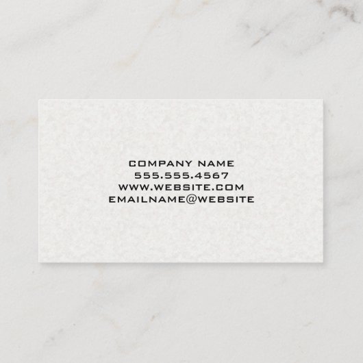 Constructie Gebouw Logo | Zware machines Visitekaartje (Achterkant)