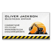 Constructie | Graafmachine Voertuig Magnetisch Visitekaartje (Voorkant)