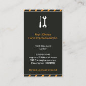 Constructie Handyman Visitekaartje (Voorkant)