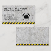 Constructie Hard Pet Logo | Voorzichtigheid betrac Visitekaartje (Voorkant / Achterkant)