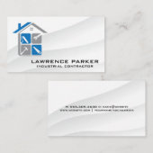 Constructie Huispictogrammen | Aannemer Visitekaartje (Voorkant / Achterkant)