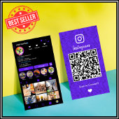 Constructie Instagram Violet QR-code Visitekaartje