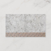 Constructie kegel en hard Pet | staalbeton Visitekaartje (Achterkant)