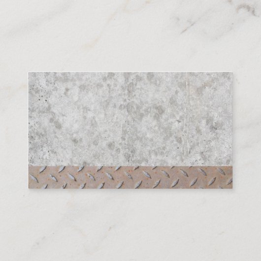 Constructie kegel en hard Pet | staalbeton Visitekaartje (Achterkant)