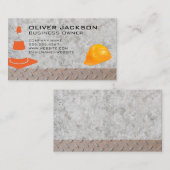 Constructie kegel en hard Pet | staalbeton Visitekaartje (Voorkant / Achterkant)