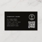 Constructie Klusjesman Gereedschap QR Code Rustiek Visitekaartje (Achterkant)