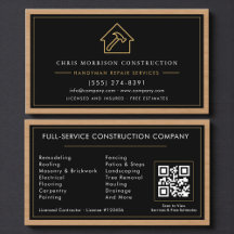 Constructie & Klusjesman QR Code Hout