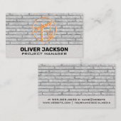 Constructie Logo | Bakstenen Muur  Visitekaartje (Voorkant / Achterkant)