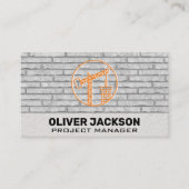 Constructie Logo | Bakstenen Muur  Visitekaartje (Voorkant)