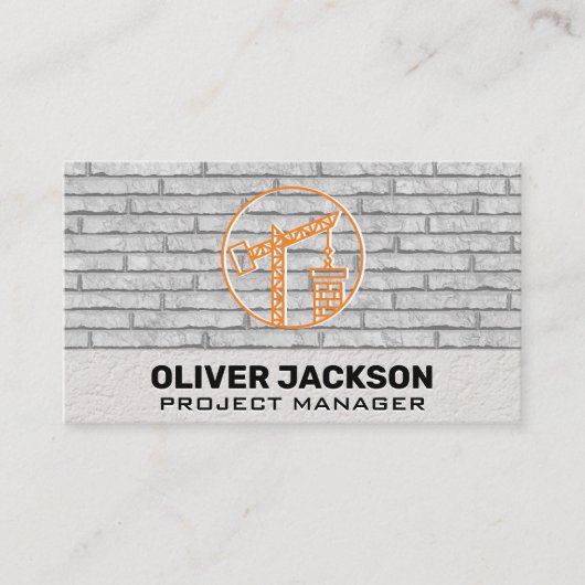 Constructie Logo | Bakstenen Muur  Visitekaartje (Voorkant)