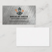 Constructie Logo | Bouwer | Eigendommen Visitekaartje (Voorkant / Achterkant)