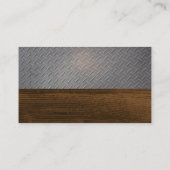 Constructie Logo | Bouwtekeningen | Staal | Hout Visitekaartje (Achterkant)