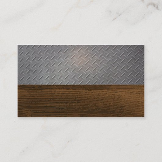 Constructie Logo | Bouwtekeningen | Staal | Hout Visitekaartje (Achterkant)